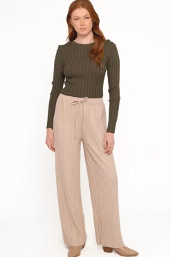 Davis Pleated Knit Pant