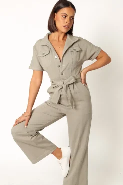 Demi Contrast Stitch Jumpsuit