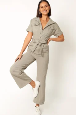 Demi Contrast Stitch Jumpsuit