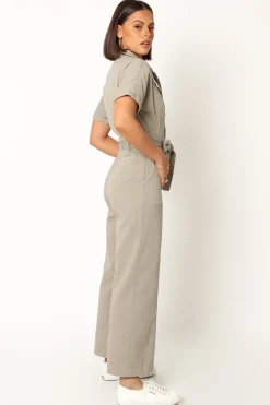 Demi Contrast Stitch Jumpsuit