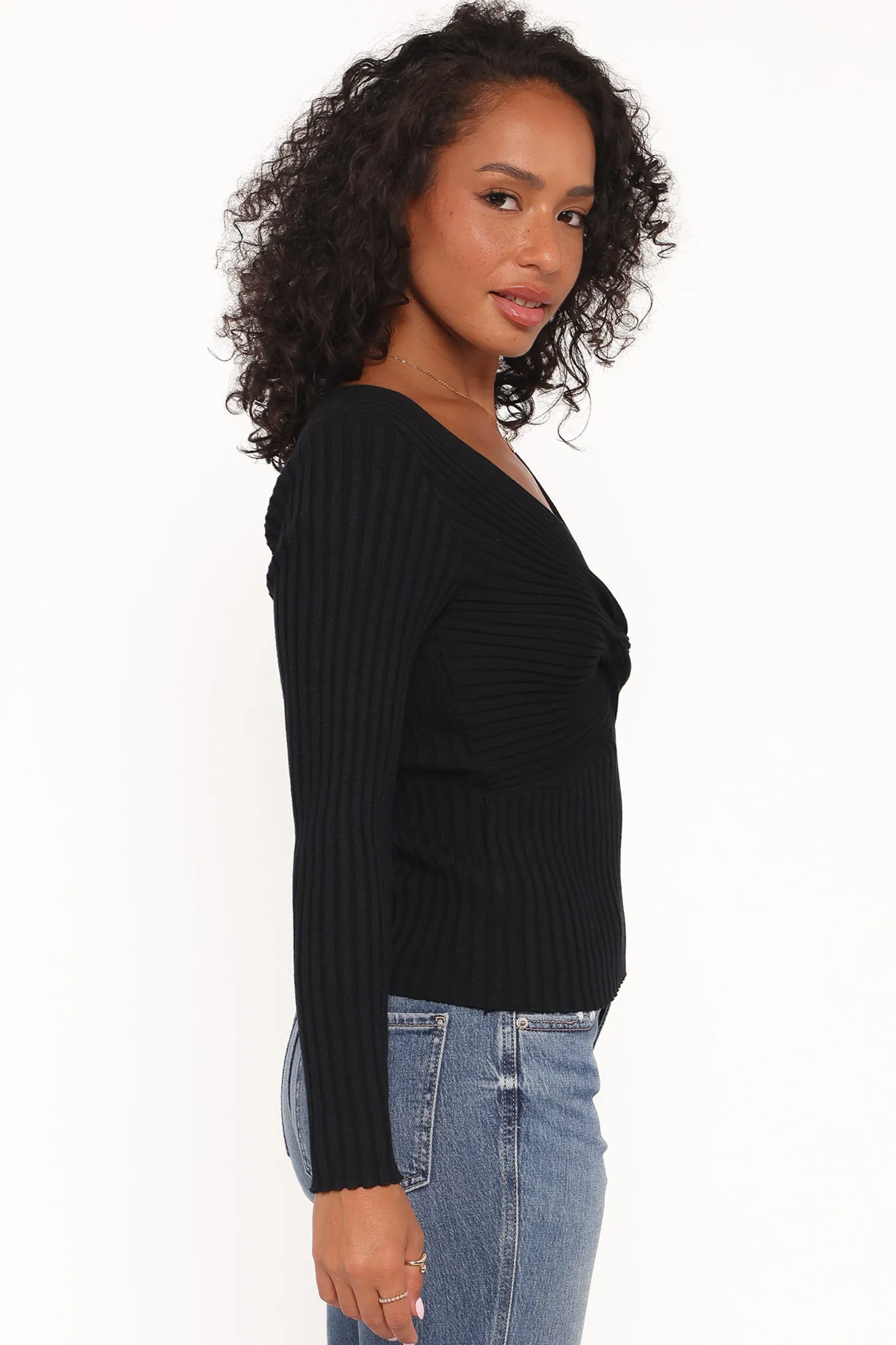 Demi Twist Detail Knit Top
