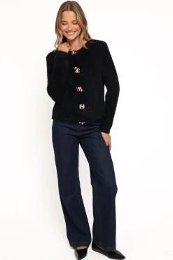 Donna Flower Button Cardigan