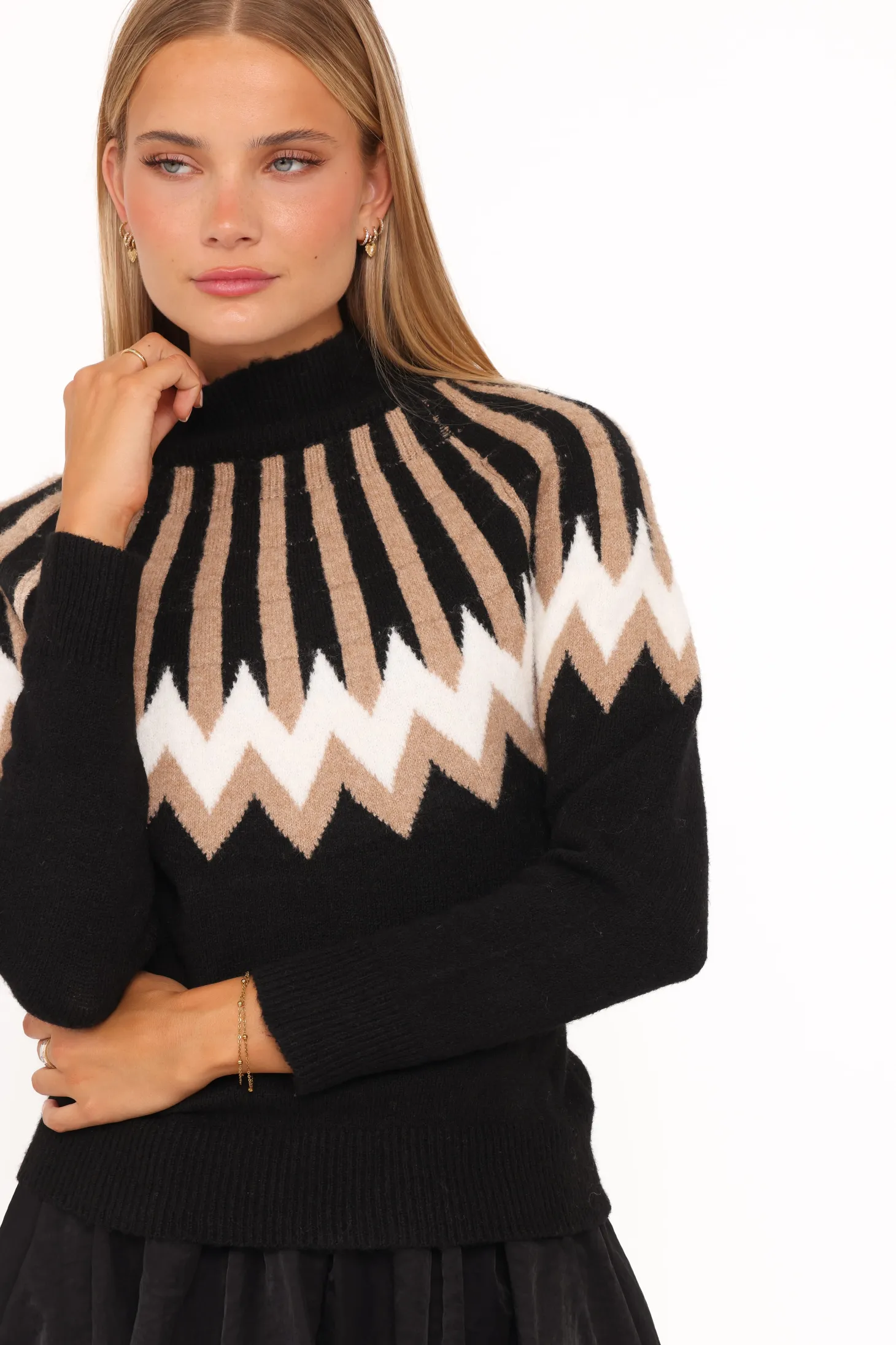 Donner Fairisle Mockneck Sweater