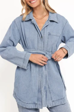 Donovan Denim Tie Jacket