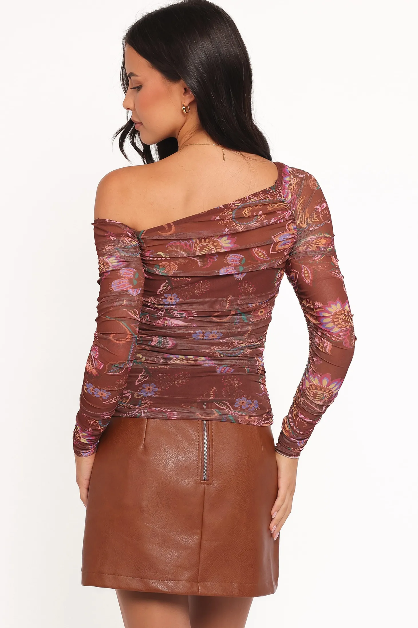 Elfrida Off Shoulder Mesh Top