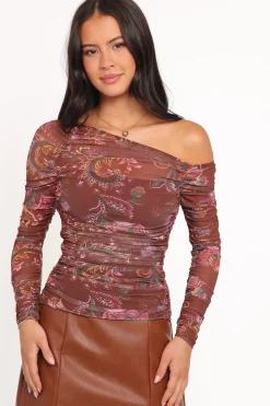 Elfrida Off Shoulder Mesh Top