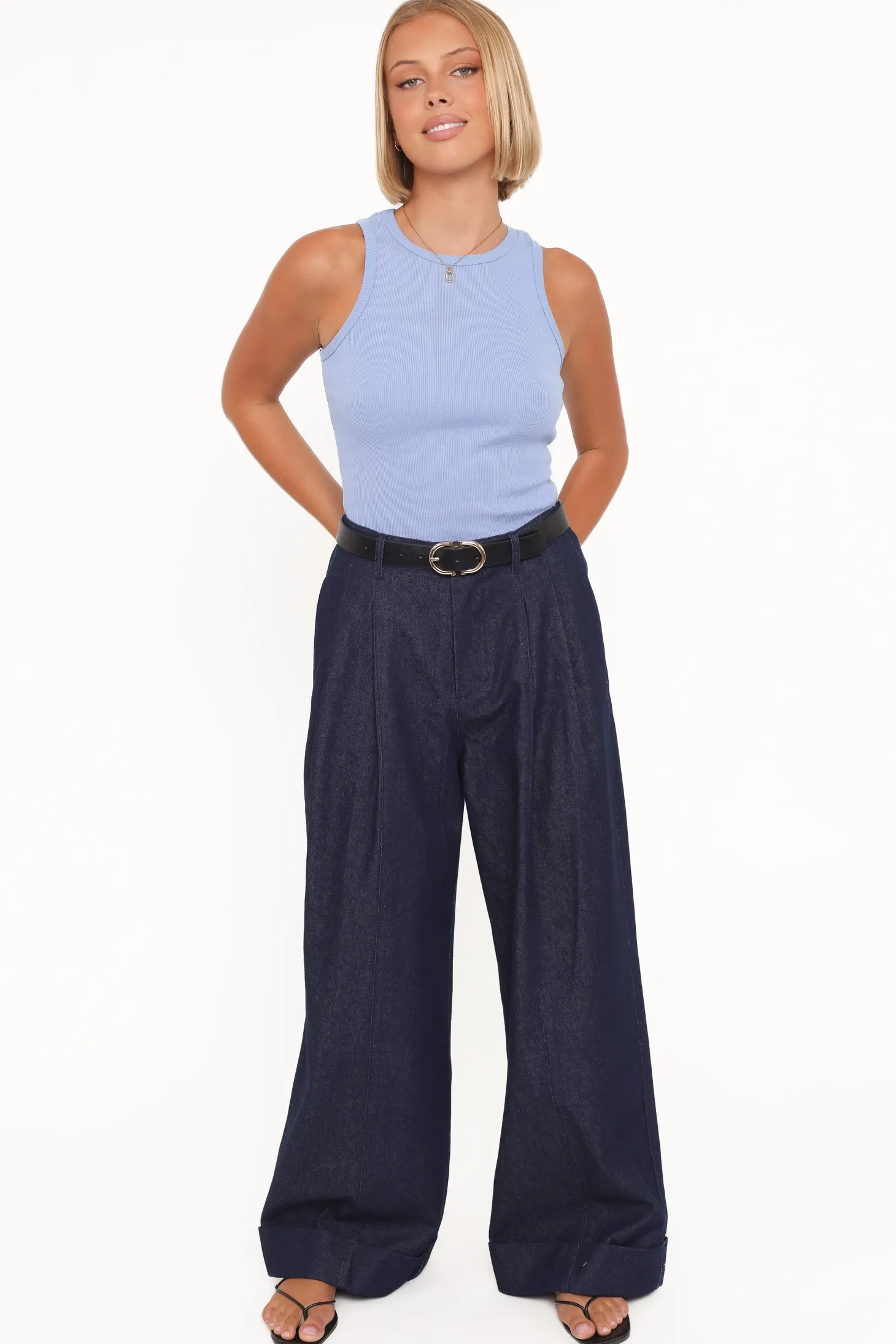 Elinor Cuffed Denim Pant