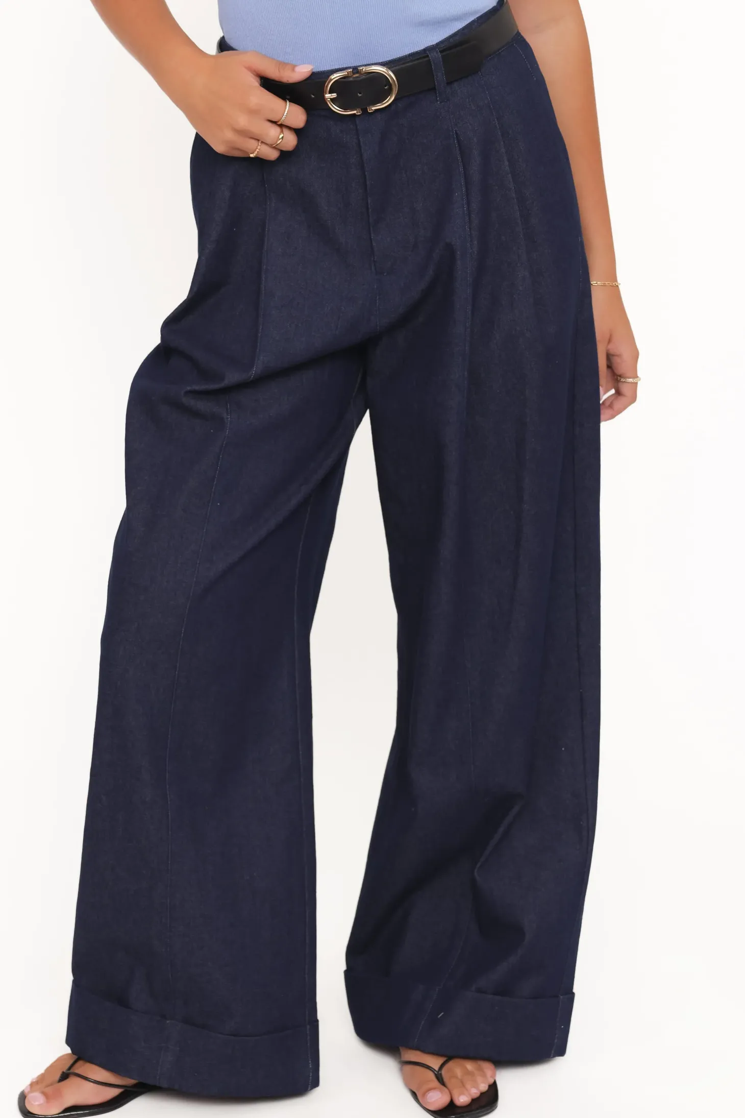 Elinor Cuffed Denim Pant