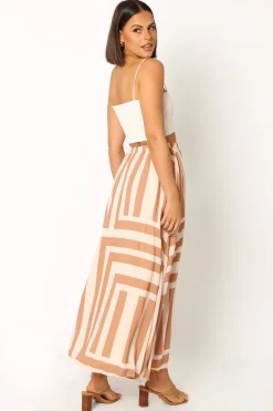 Elke Pleat Midi Skirt