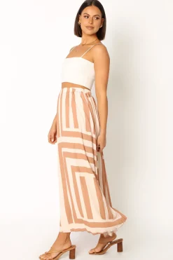 Elke Pleat Midi Skirt