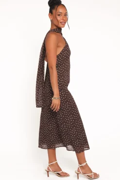 Elva Halterneck Midi Dress