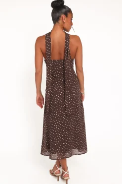 Elva Halterneck Midi Dress