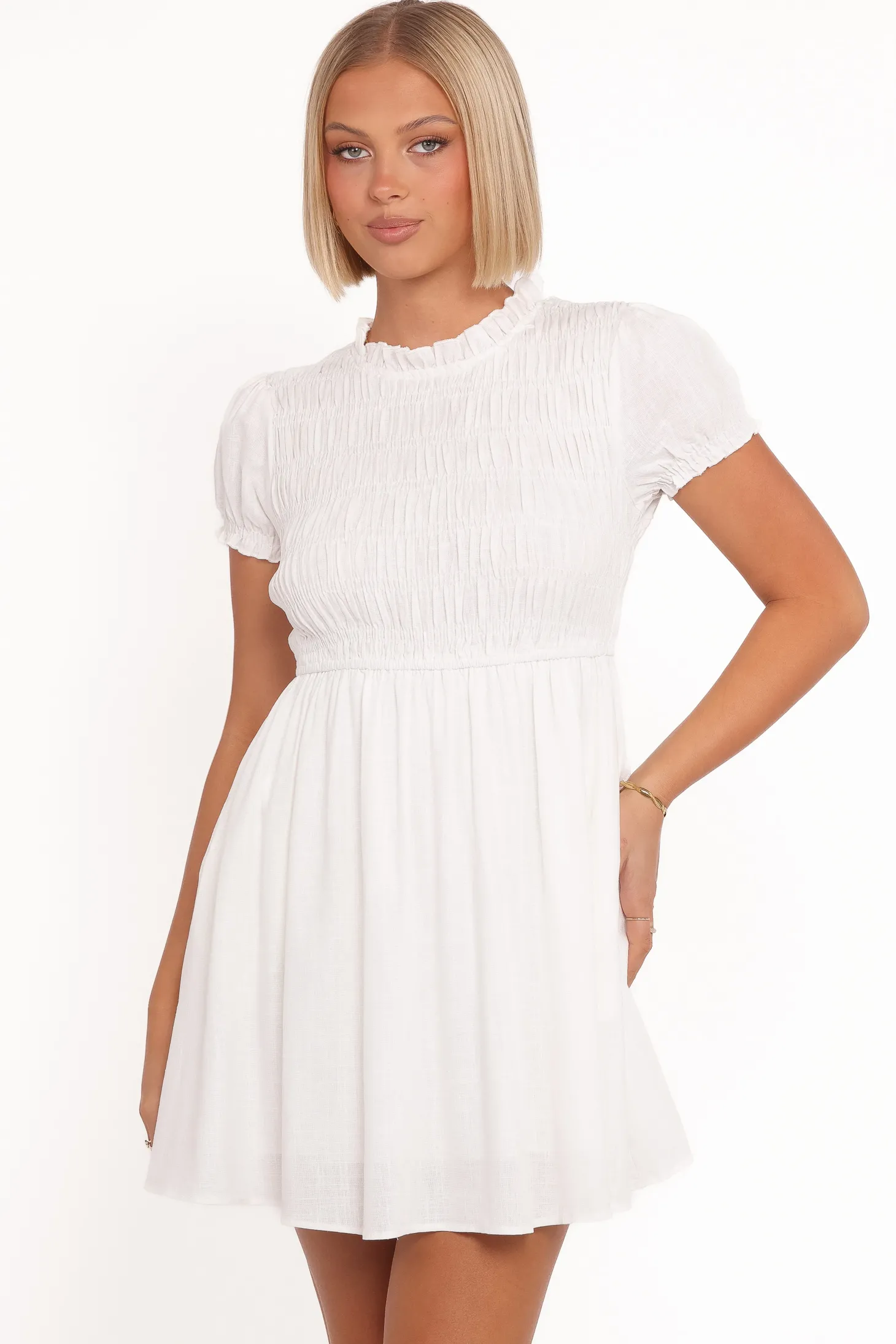 Emari Puff Sleeve Mini Dress
