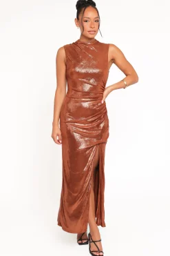 Emerie Sleeveless Metallic Maxi