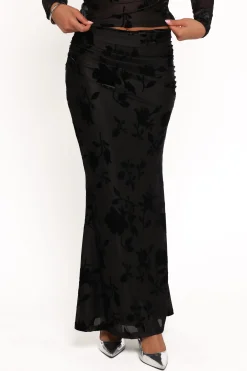 Emily Burnout Velvet Skirt