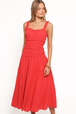 Enola Gather Midi Dress