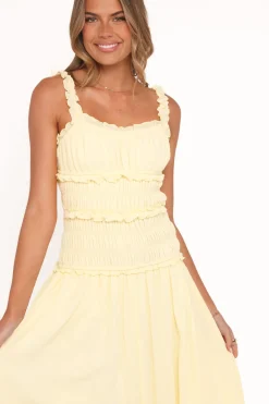 Enola Gather Midi Dress