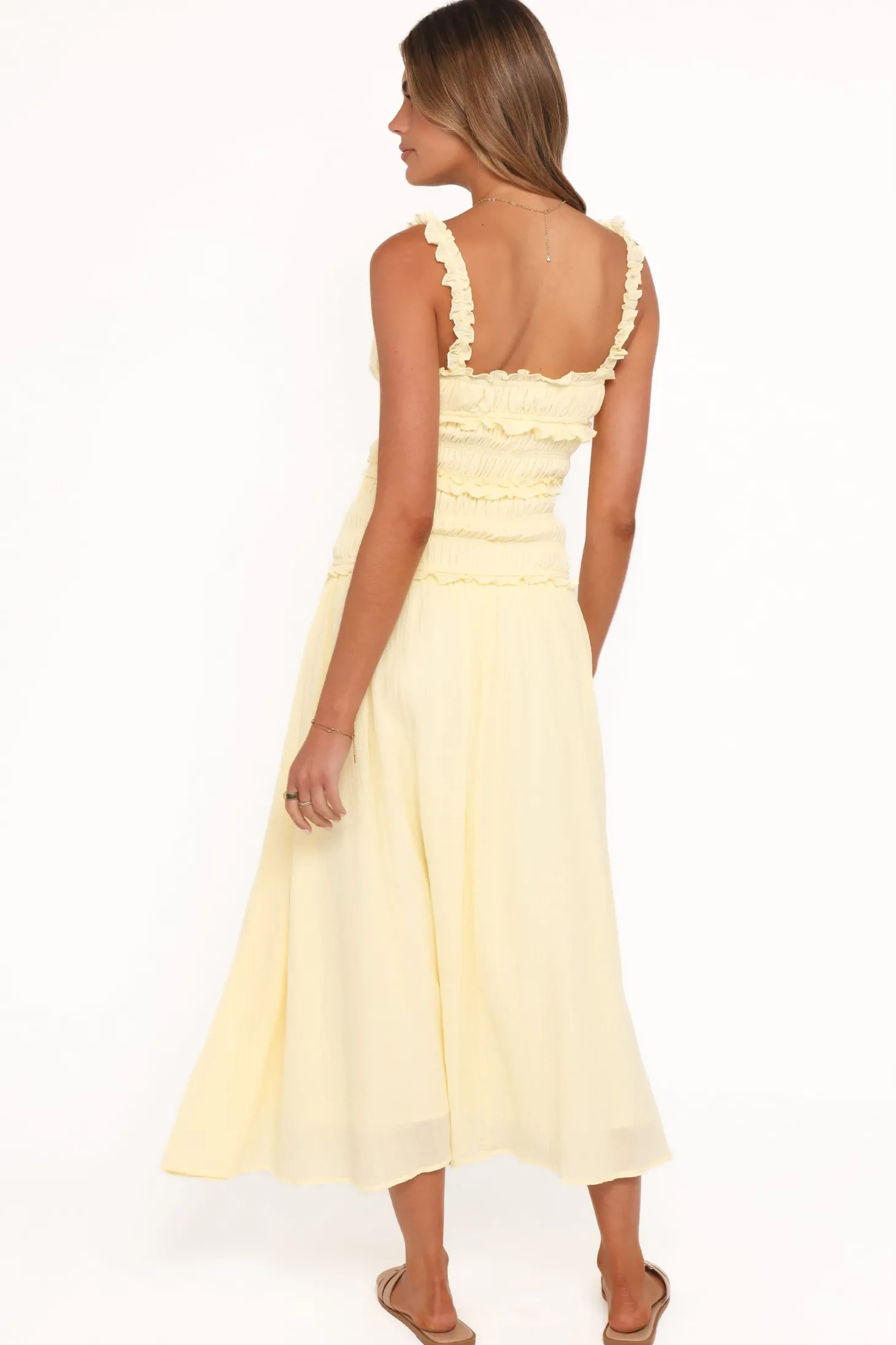Enola Gather Midi Dress