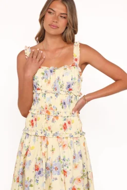 Enola Gather Midi Dress