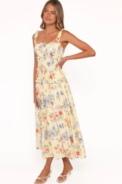 Enola Gather Midi Dress