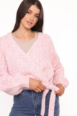 Etta Ballet Wrap Knit Sweater