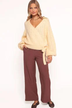 Etta Ballet Wrap Knit Sweater