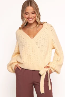 Etta Ballet Wrap Knit Sweater