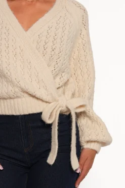 Etta Ballet Wrap Knit Sweater