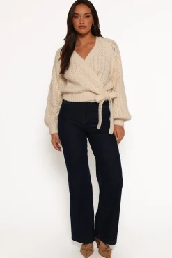 Etta Ballet Wrap Knit Sweater