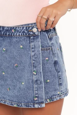 Evanna Denim Skort
