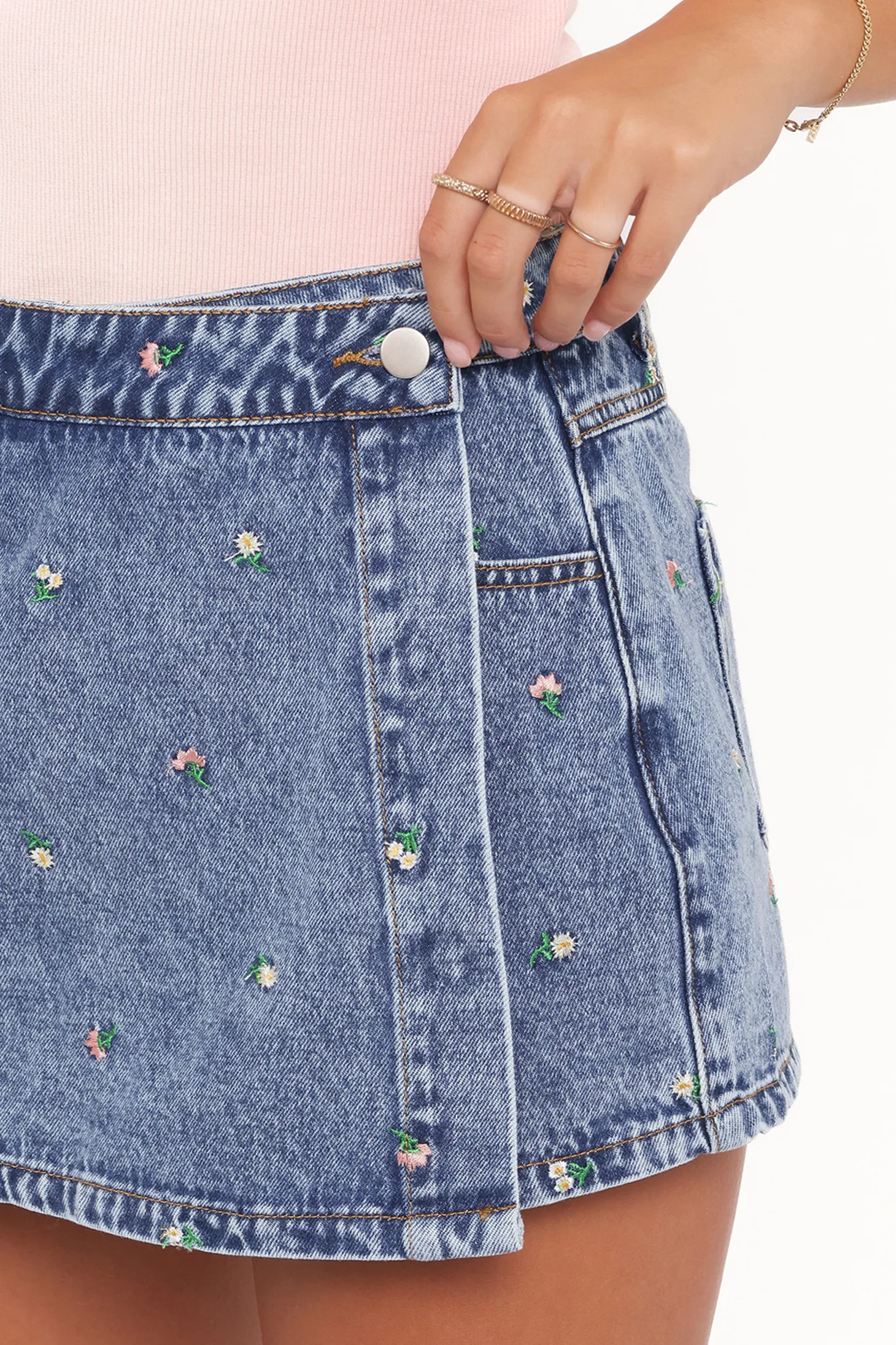 Evanna Denim Skort