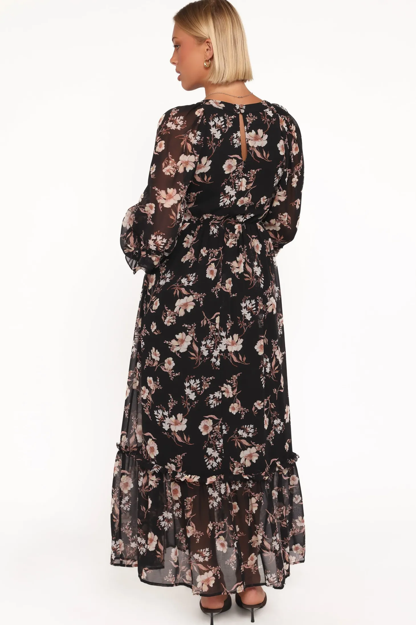 Evian Long Sleeve Maxi Dress