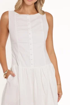 Evie Button Front Maxi Dress