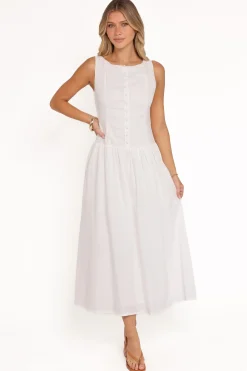 Evie Button Front Maxi Dress