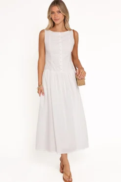 Evie Button Front Maxi Dress
