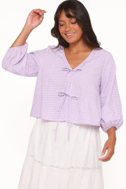 Fainche Front Tie Top