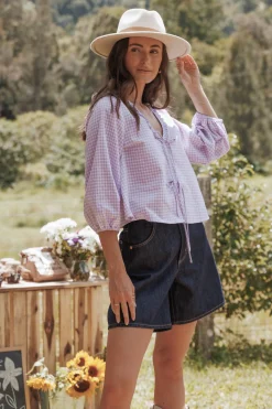 Fainche Front Tie Top