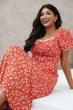 Francine Lace Midi Dress