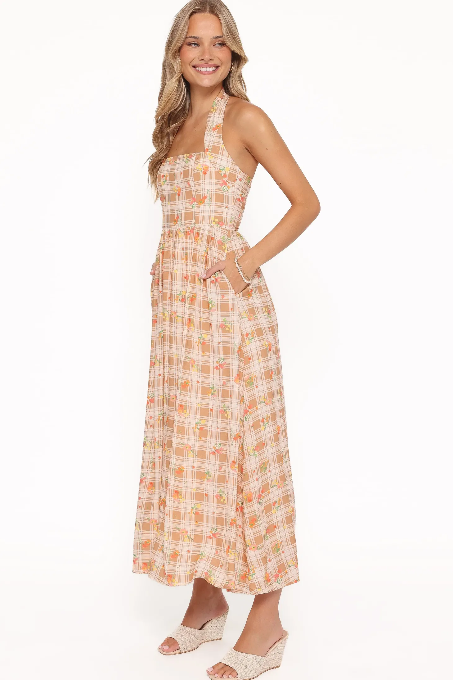 Gemini Halterneck Maxi Dress