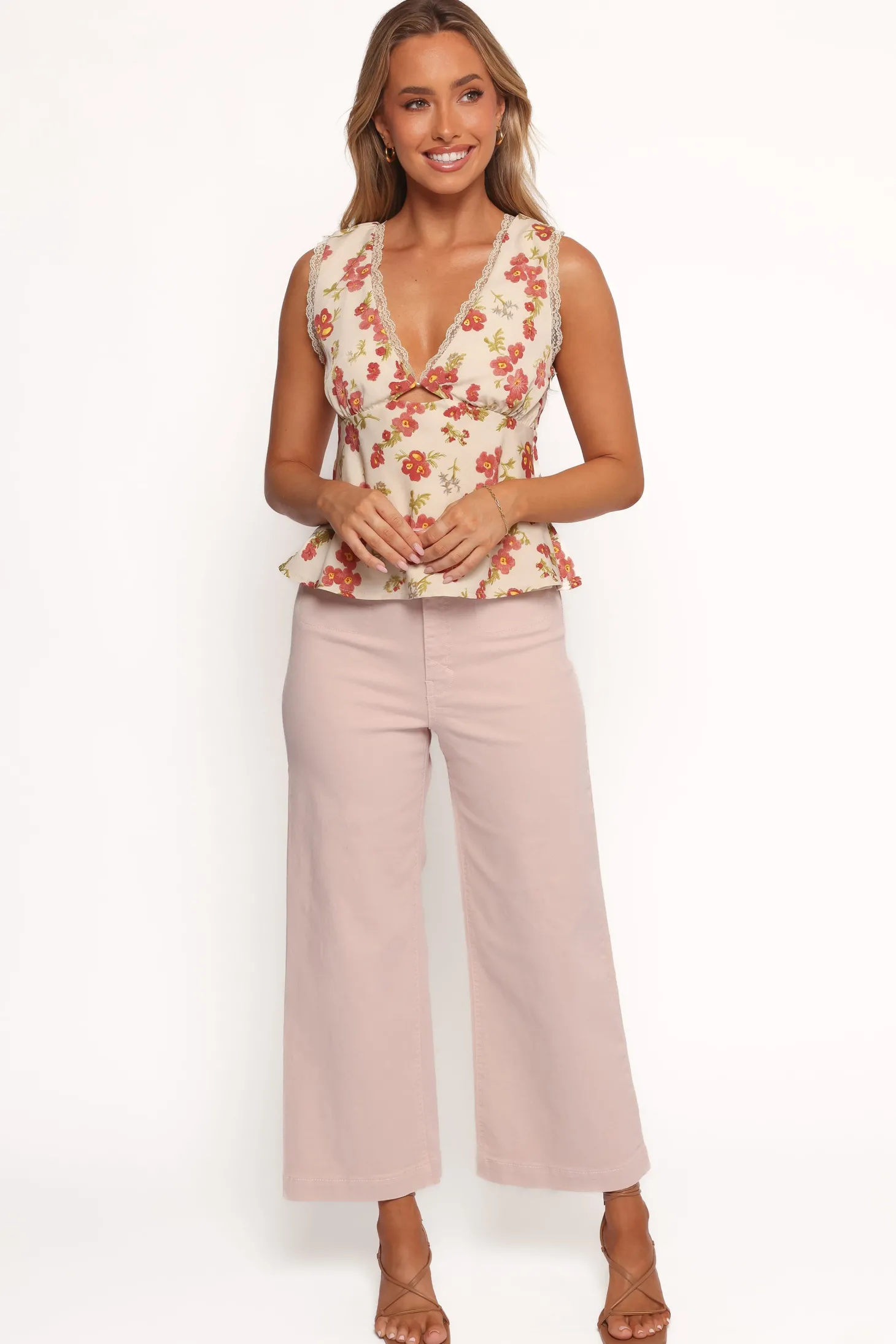 Gemma Cropped Wide Leg Jeans