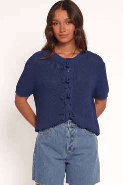 Gemma Short Sleeve Bow Cardigan