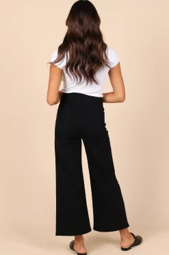 Georgette High Waisted Straight Leg Pants