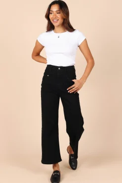Georgette High Waisted Straight Leg Pants