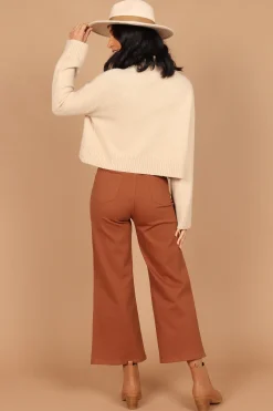 Georgette High Waisted Straight Leg Pants