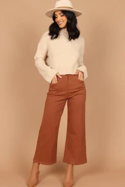 Georgette High Waisted Straight Leg Pants