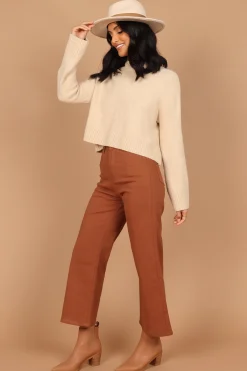 Georgette High Waisted Straight Leg Pants