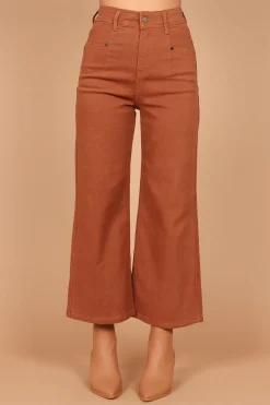 Georgette High Waisted Straight Leg Pants