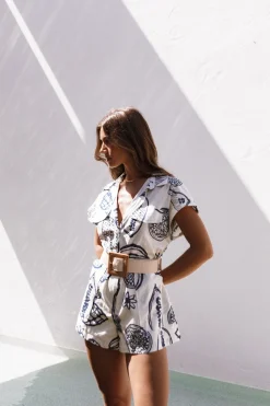 Georgina Tie Waist Romper
