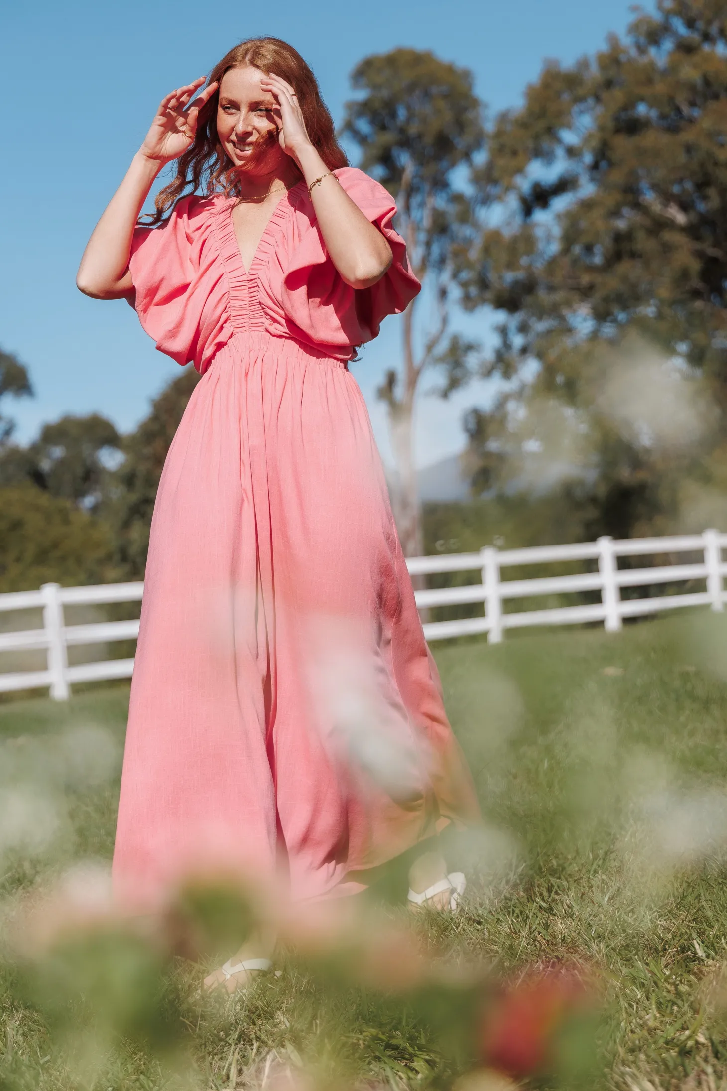 Gianna Puff Sleeve Maxi Dress
