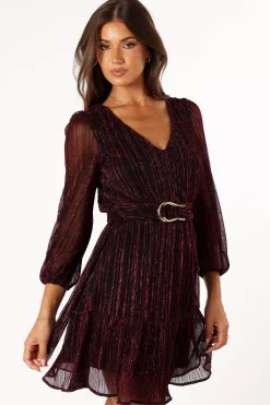 Glimmer Long Sleeve Mini Dress